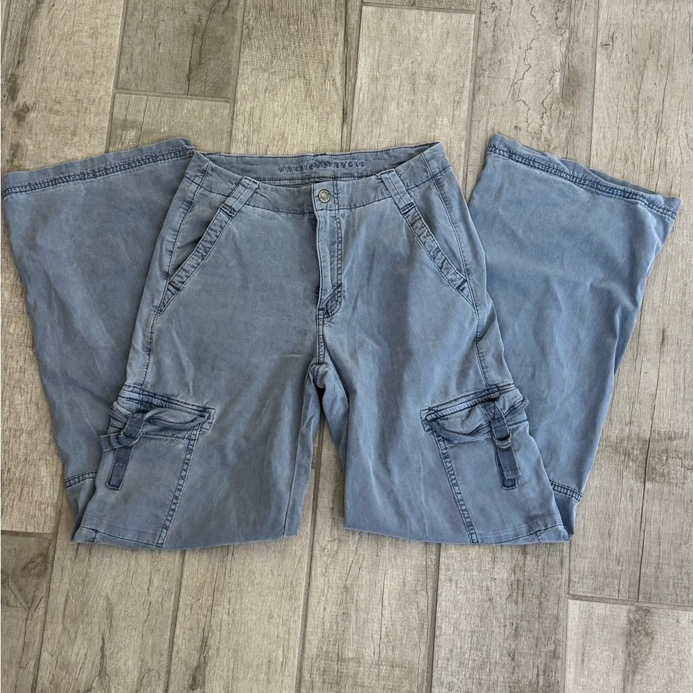 American Eagle Outfitters Blue Stretch Pants